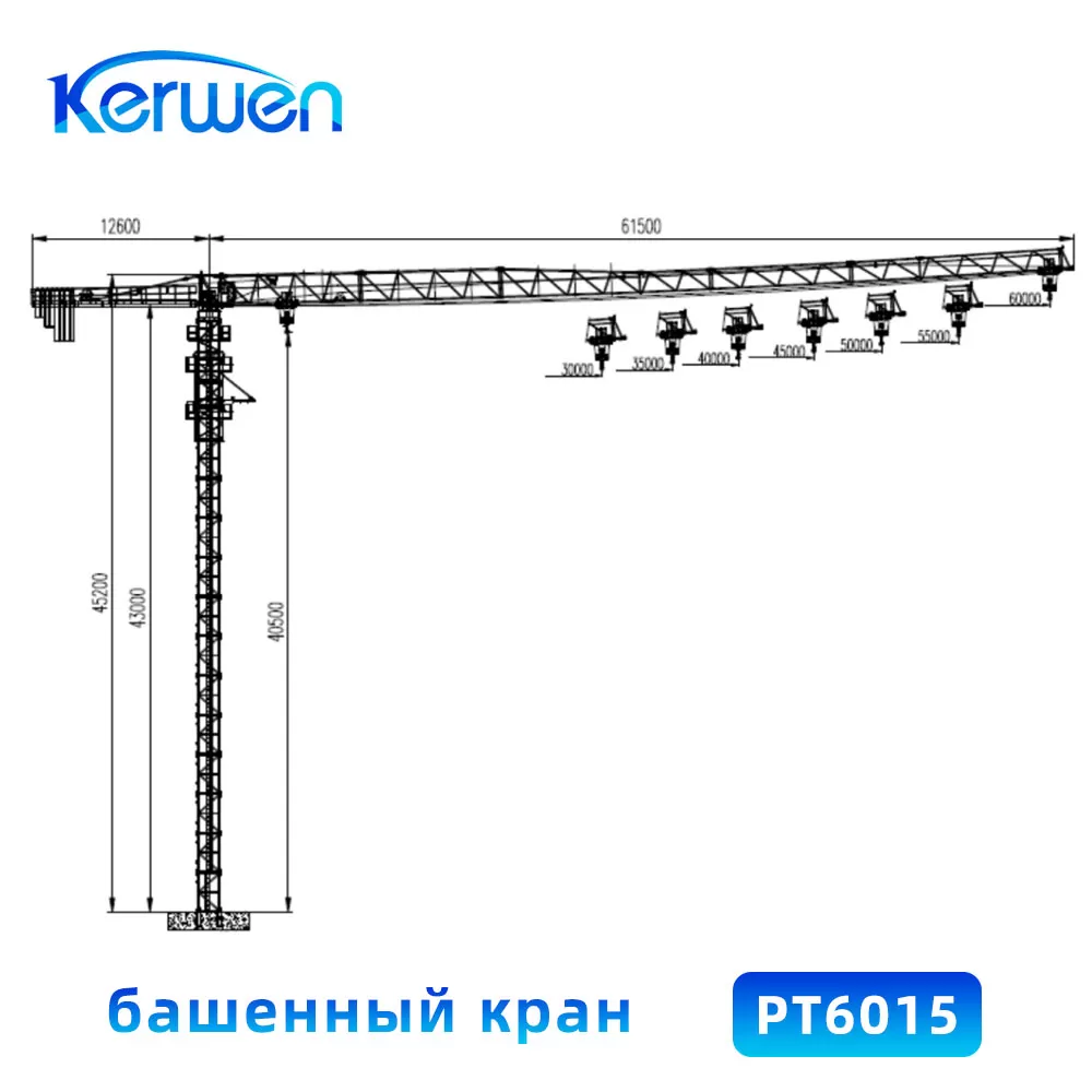 башенный кран-PT6015